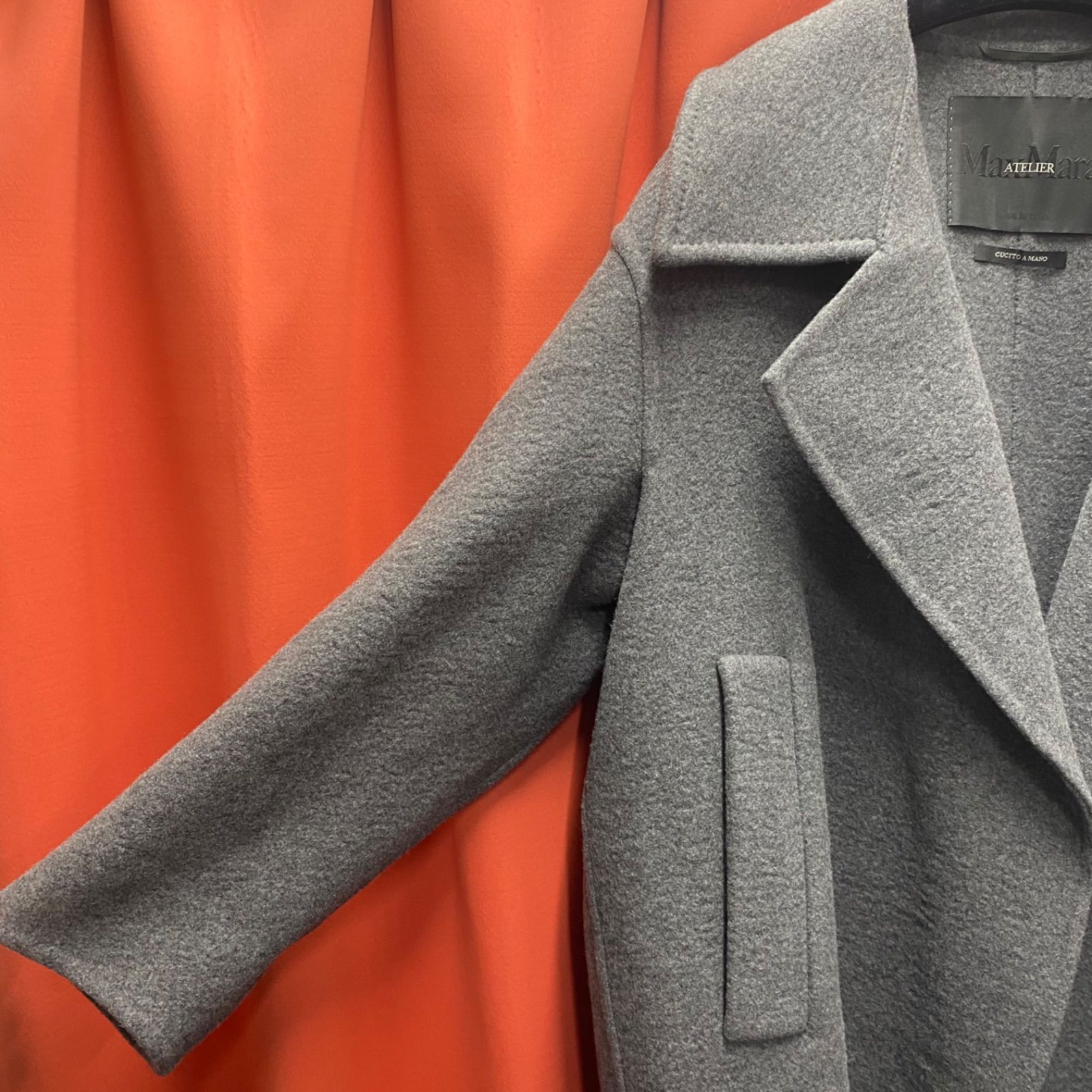 極上品 Max Mara ATELIER マックスマーラ アトリエ ロングコート 羊毛 