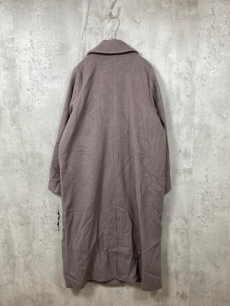 N. Natural Beauty Basic エヌナチュラルビューティーベーシック 166-3252101 定価27940円 ビーバーメルトンロングチェスター コート sizeS グレージュ レディース