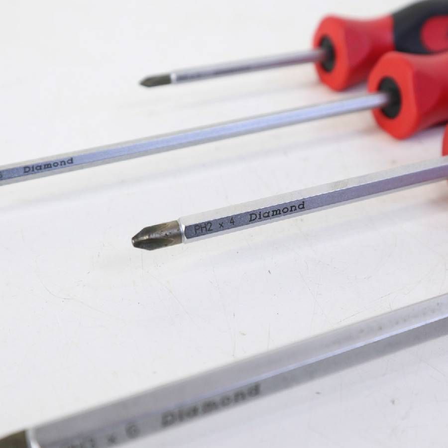 ダイヤモンドチップスクリュードライバー5本セット
