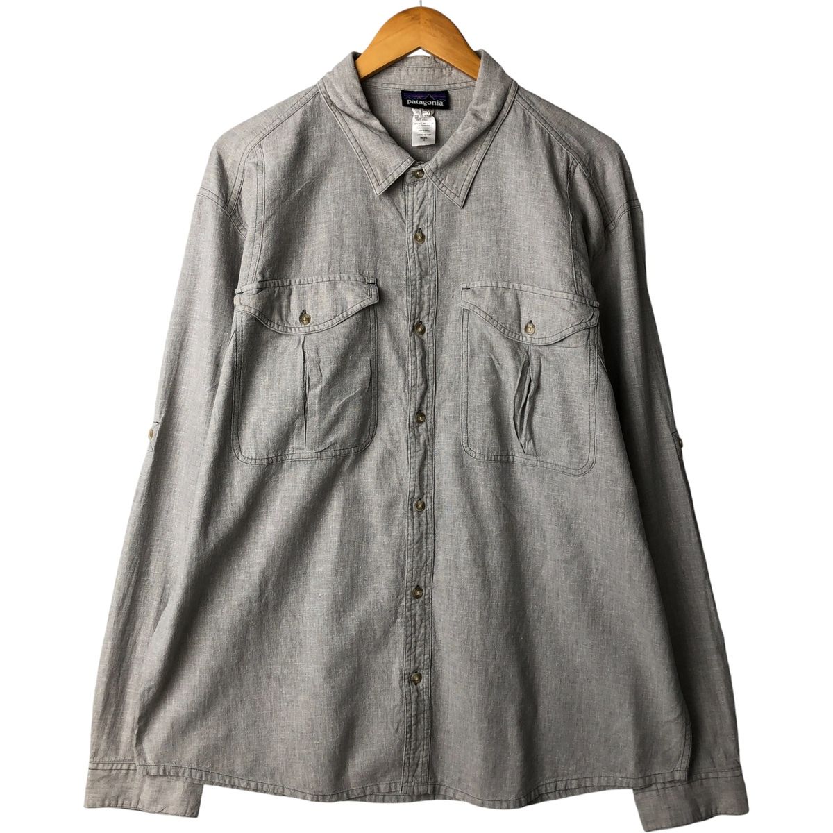 パタゴニア Patagonia 古着 52190SP13 長袖 ヘンプシャツ ボックス 