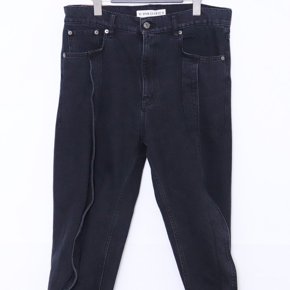 Y/PROJECT BANANA デニムパンツ サイズ30 ブラック - メルカリ