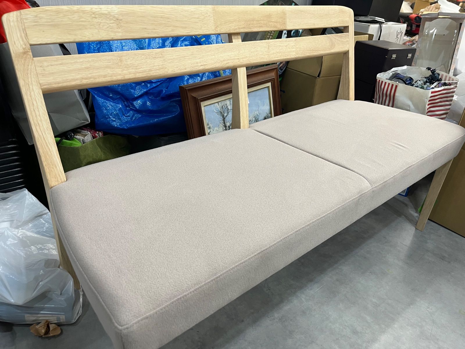 karimoku カリモク Chitano チターノ 二人掛けソファ オットマン付き