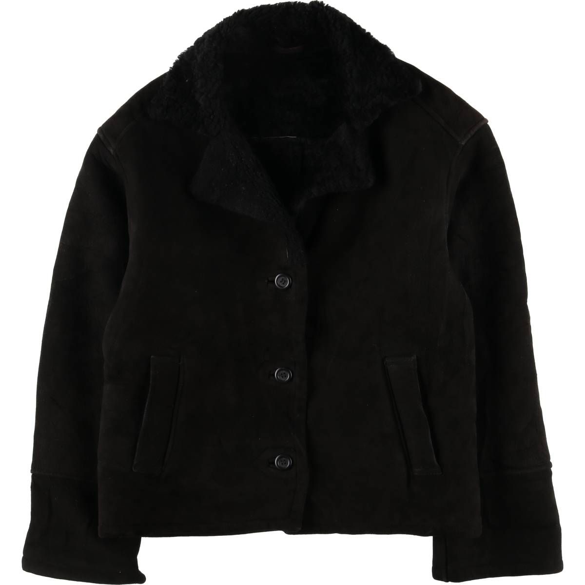 古着 THE COLLECTION シープスキン ムートンジャケット 英国製 レディースM相当 eaa594460