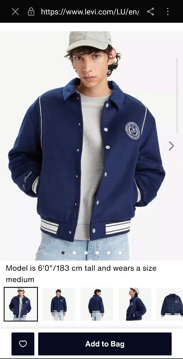 リーバイス レターマン スタジアム ブルゾン