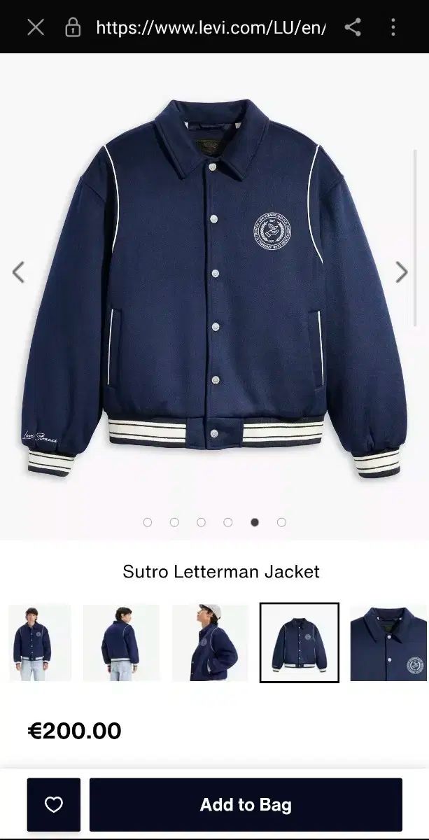 リーバイス レターマン スタジアム ブルゾン