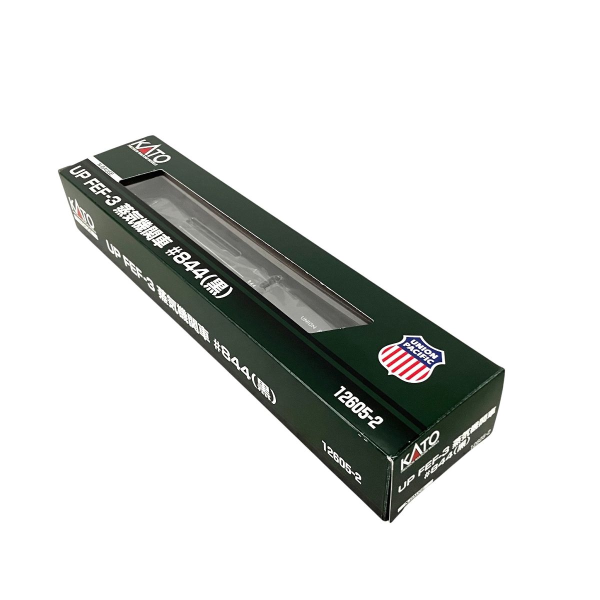 KATO 12605 2 ユニオン パシフィック鉄道 UP FEF 3 844 黒 Nゲージ 鉄道模型 蒸気機関車 米国型 動力 ライト 済み