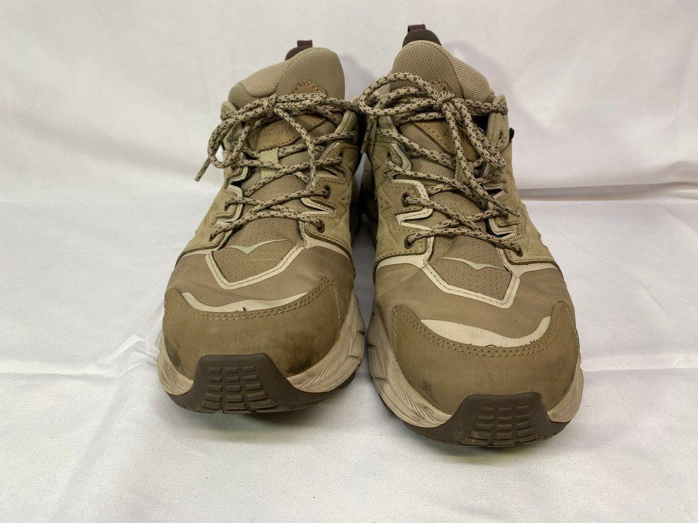 HOKA ONEONE ホカオネオネ ANACAPA LOW GTX ローカットスニーカー FT1022K サイズ 28.5cm ベージュ系 メンズ