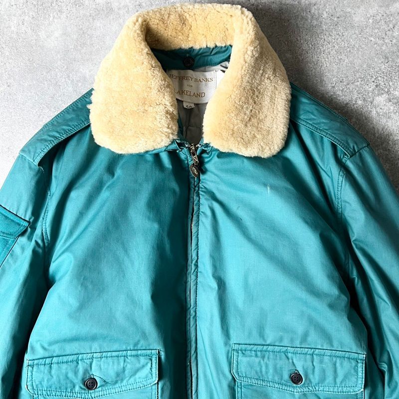 雰囲気系 80s LAKELAND JEFFREY BANKS B-10 タイプ コットン フライト 
