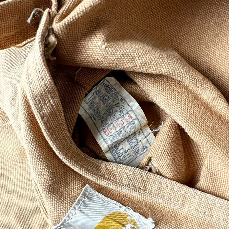 60s 70s USA製 Carhartt ダブルニー ダック オーバーオール パンツ 38