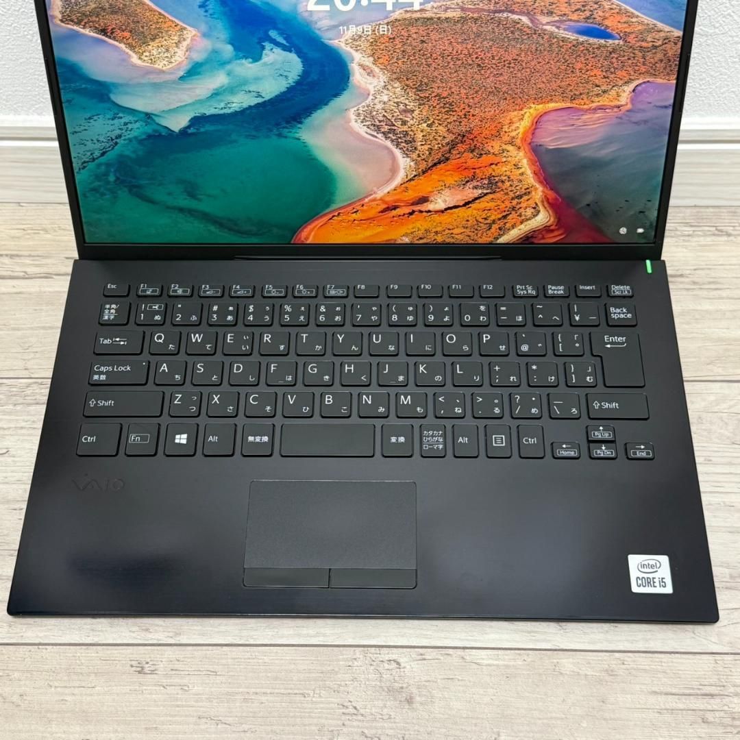 薄軽量モデル 10世代 i5 国産安心 VAIO メモリ8GB SSD256G オフィス