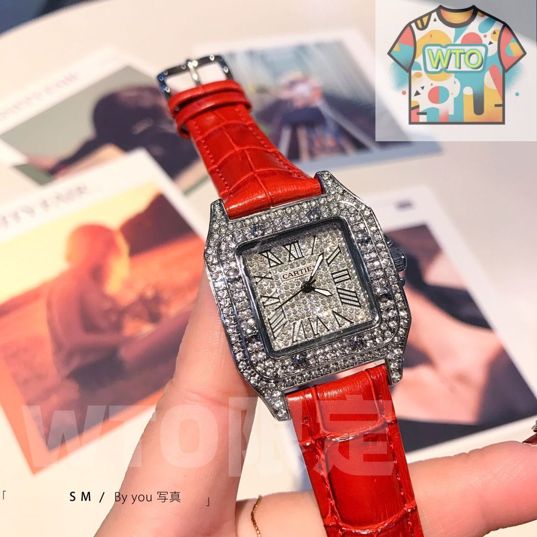  今日 CARTIER カルティエ サントス レディース 満 シリーズ腕時計-WTO店名をご ください 自動巻き時計 腕時計(アナログ)