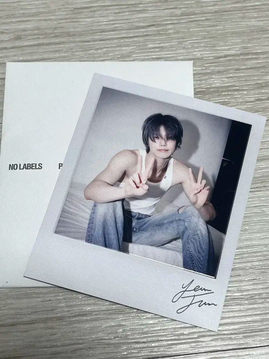 TOMORROW X TOGETHER TXT ヨンジュン YEONJUN チェヨンジュン ソロ NO LABEL 公開番組 サノク チェキ ポラロイド トレカ