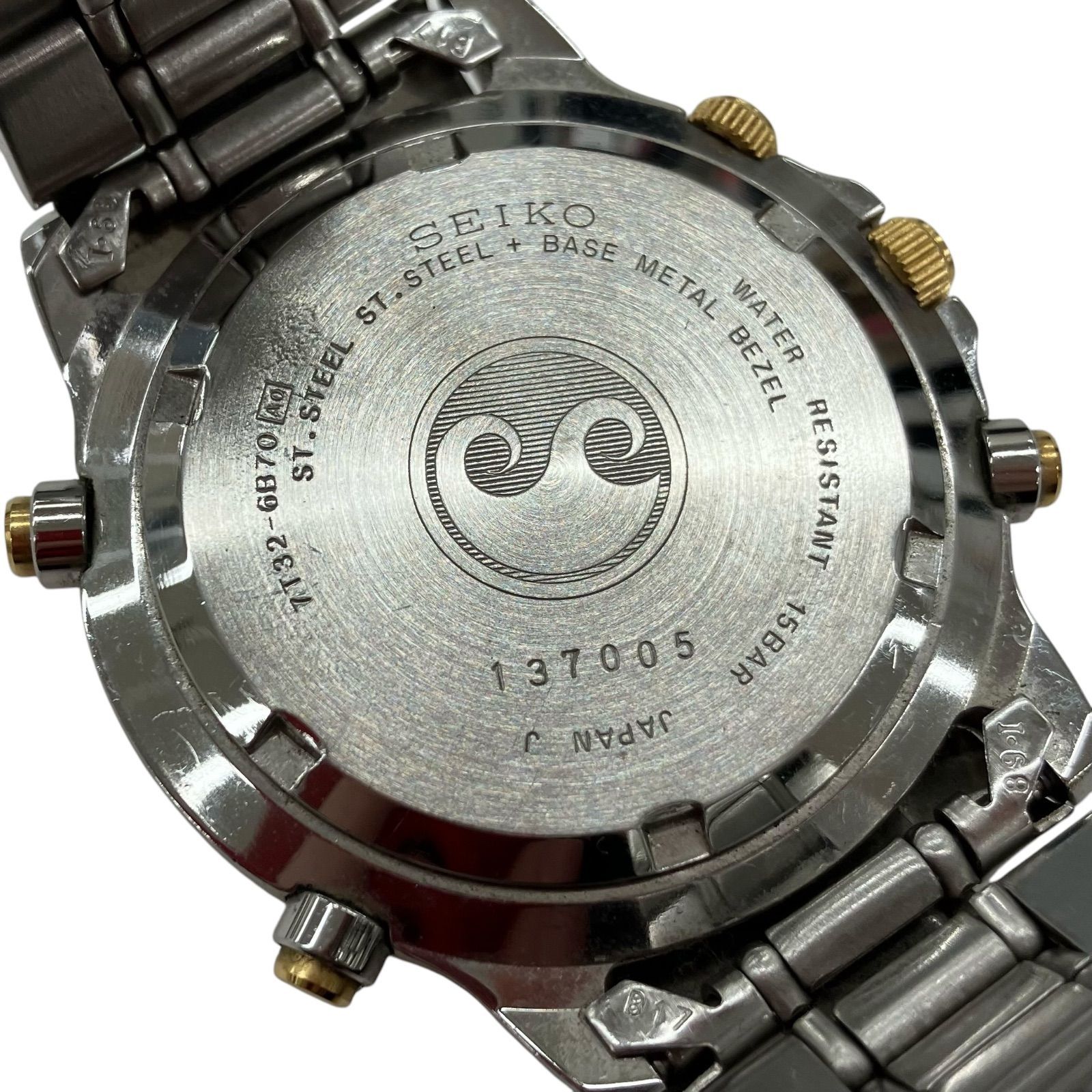186000 電池切れ SEIKO セイコー SEIKO 腕時計(クォーツ) 7T32-6B70 186000 電池切れ SEIKO セイコー SEIKO 腕時計(クォーツ) 7T32-6B70