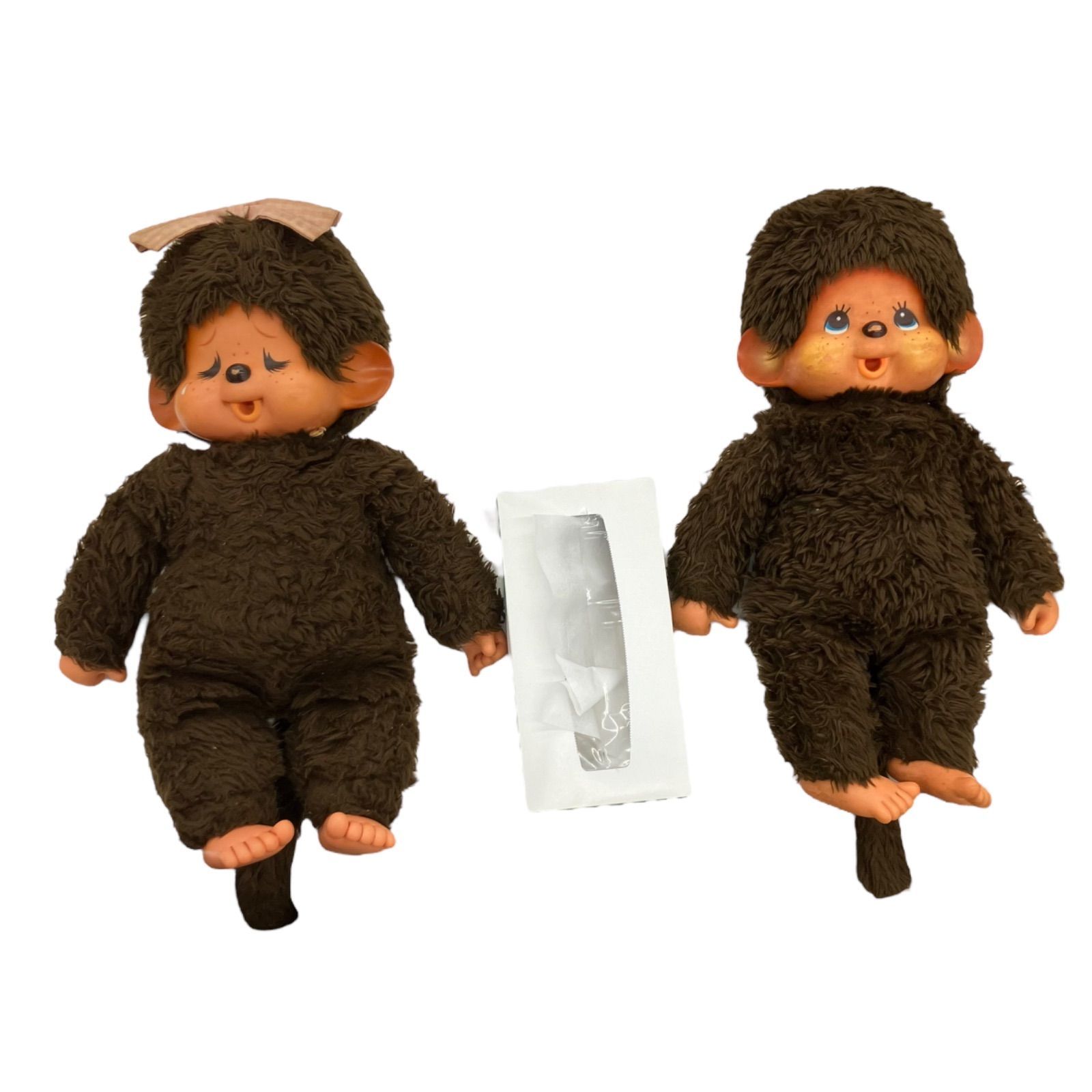 186001 現状品 セキグチ 昭和レトロ 初代モンチッチ ふたご ぬいぐるみ