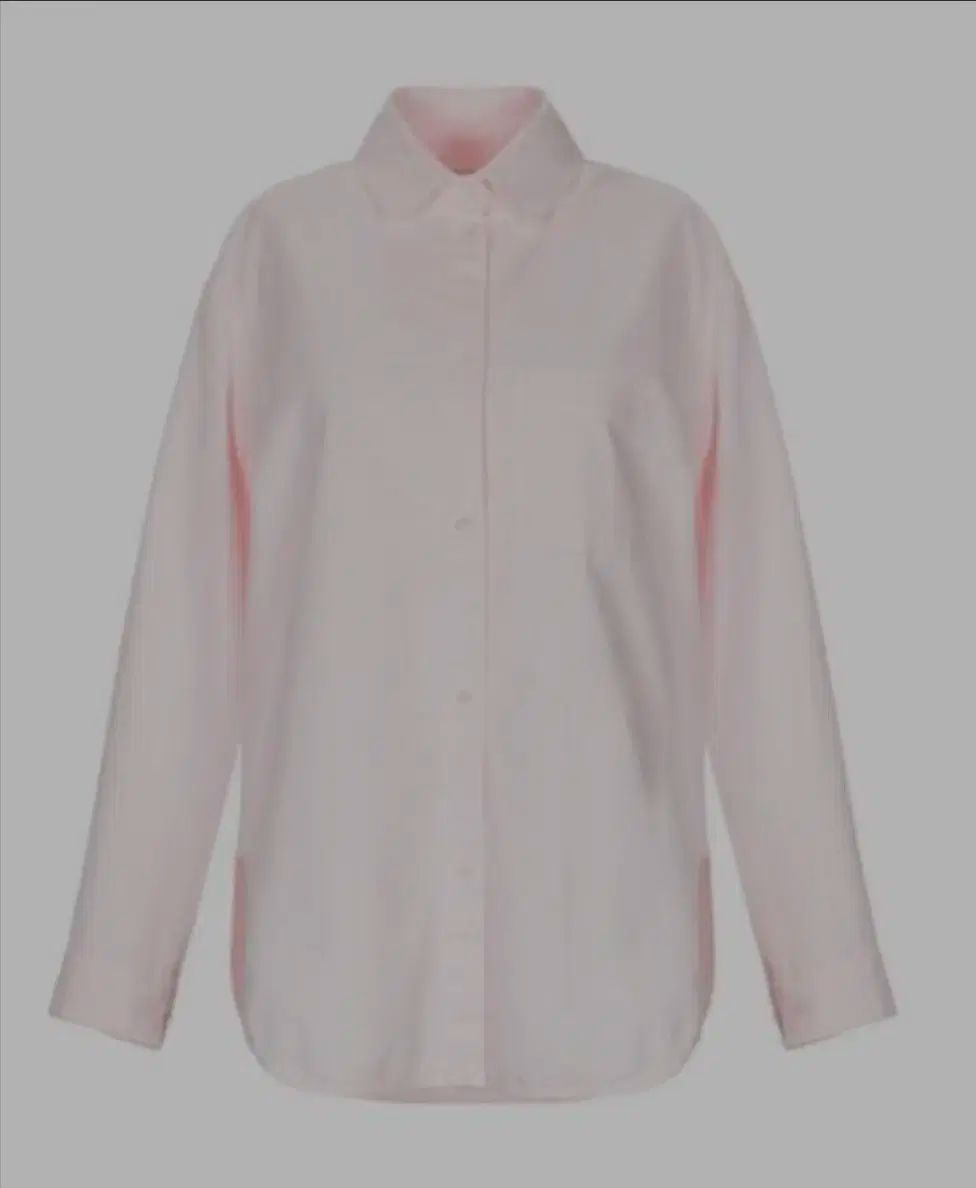 マージュ ローズペイル ライトピンク ルーズフィット コットン シャツ 1 サイズ