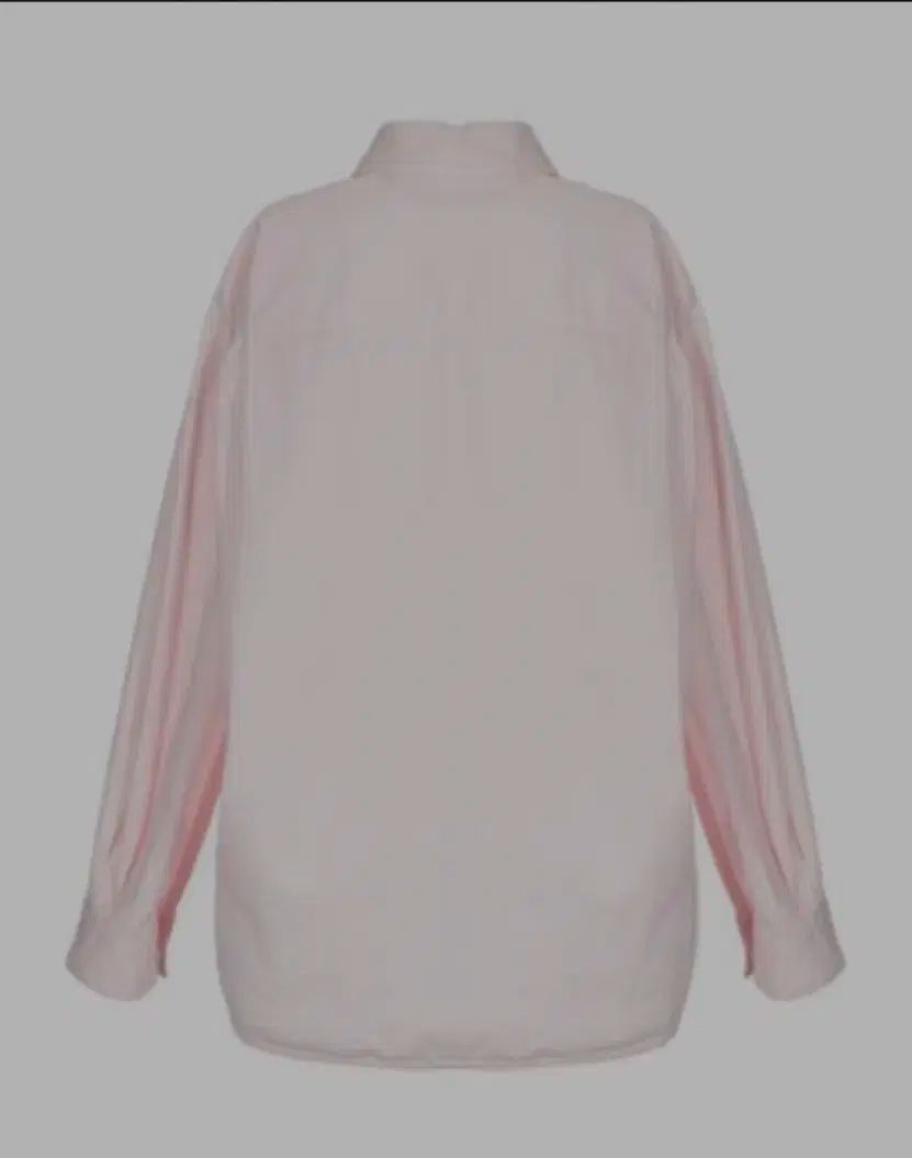 マージュ ローズペイル ライトピンク ルーズフィット コットン シャツ 1 サイズ