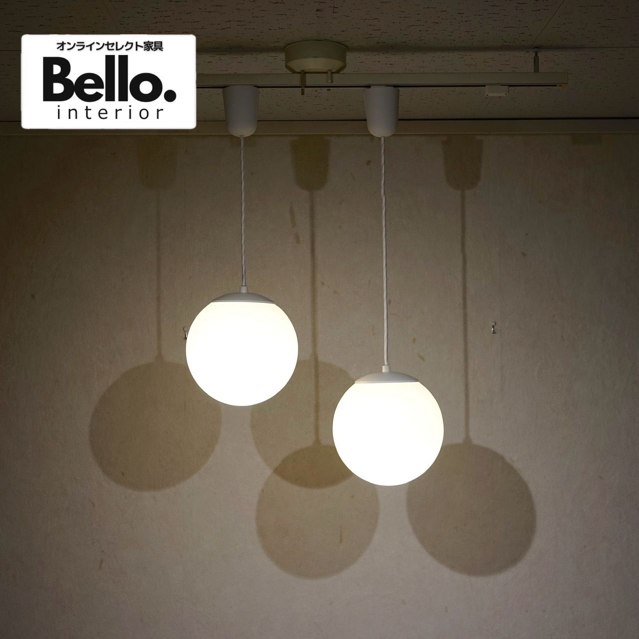 ODELIC オーデリック ペンダントライト 吊り下げ照明 2灯 ガラスシェード カフェ風 北欧 モダン ナチュラル