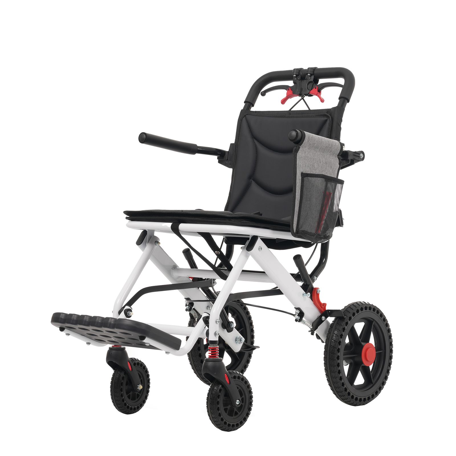 車椅子 アルミ製 軽量 機内持ち込み 自立可能 介助ブレーキ付き