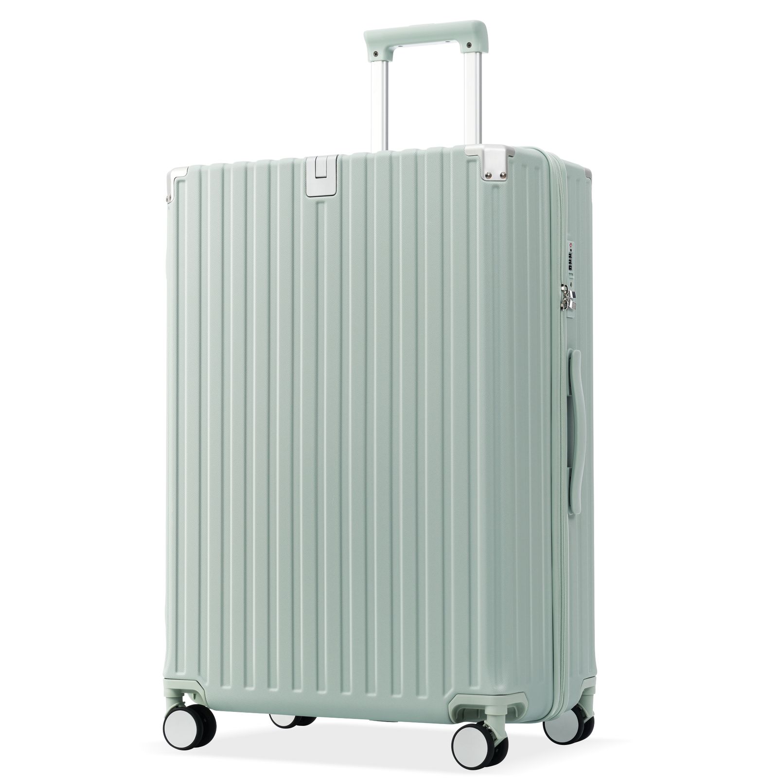 スーツケース Lサイズ キャリーケース キャリーバッグ Lサイズ ストッパー付き アルミコーナーパッド 7日 14日 大容量超軽量 軽い おしゃれ かわいいダブルキャスター 大型 ファスナー suitcase