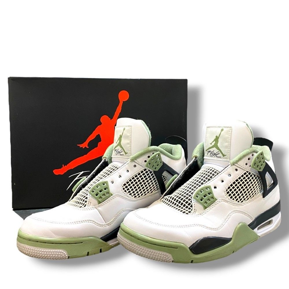 27 5 cm NIKE WMNS AIR JORDAN 4 RETRO Oil Green AQ 9129 103