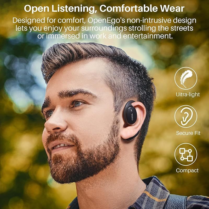 上のフィット感 耳を塞がない