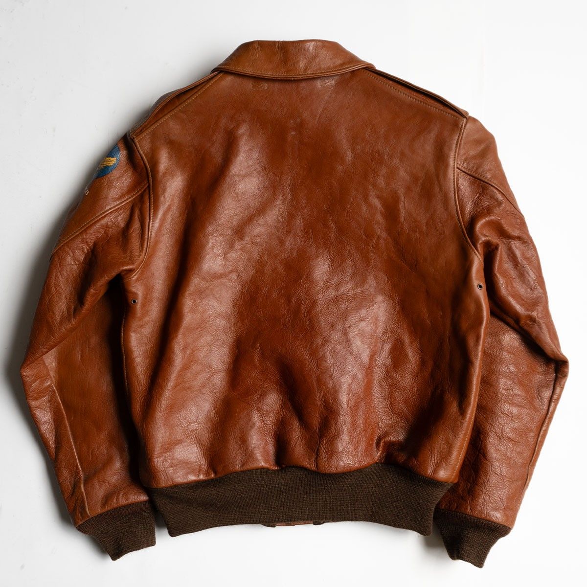 美品/ROUGH WEAR実名復刻】THE FEW 【A-2 ホースハイド フライト