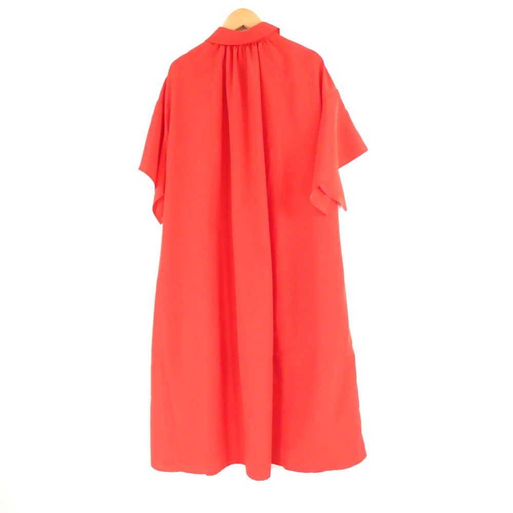 美品 ADEAM アディアム 41800 ベルテッドパラシュート ドレス 2 M相当 ポリエステル100% ロング シャツワンピース トップス レディース AU3677A34