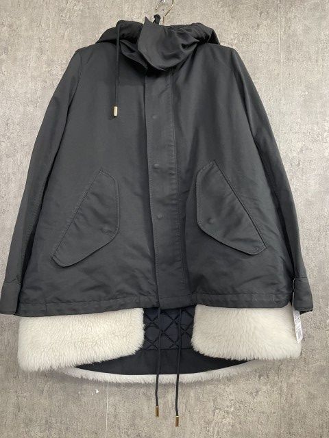 THE RERACS リラクス ジャケット ボア フーディー フード ブラック 36 33931902