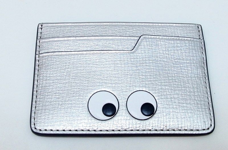 223443 Anya Hindmarch アニヤ ハインドマーチ Card Case Eyes in Metallic Capra アイズ カードケース 5050925 925839