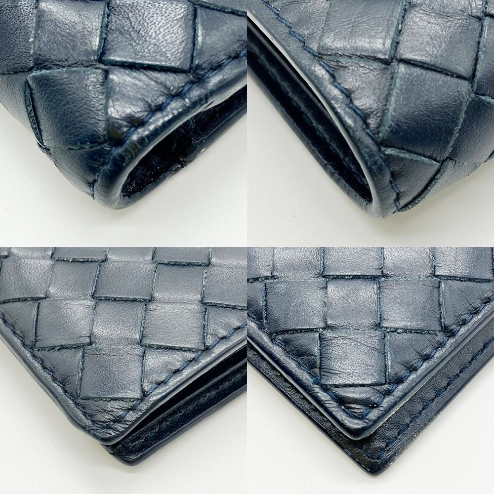 ボッテガヴェネタ 二つ折財布 ネイビー メンズ 113993 BOTTEGA VENETA