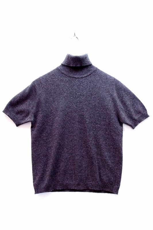 227087】Ballantyne バランタイン カシミヤ100％ タートルネック 半袖