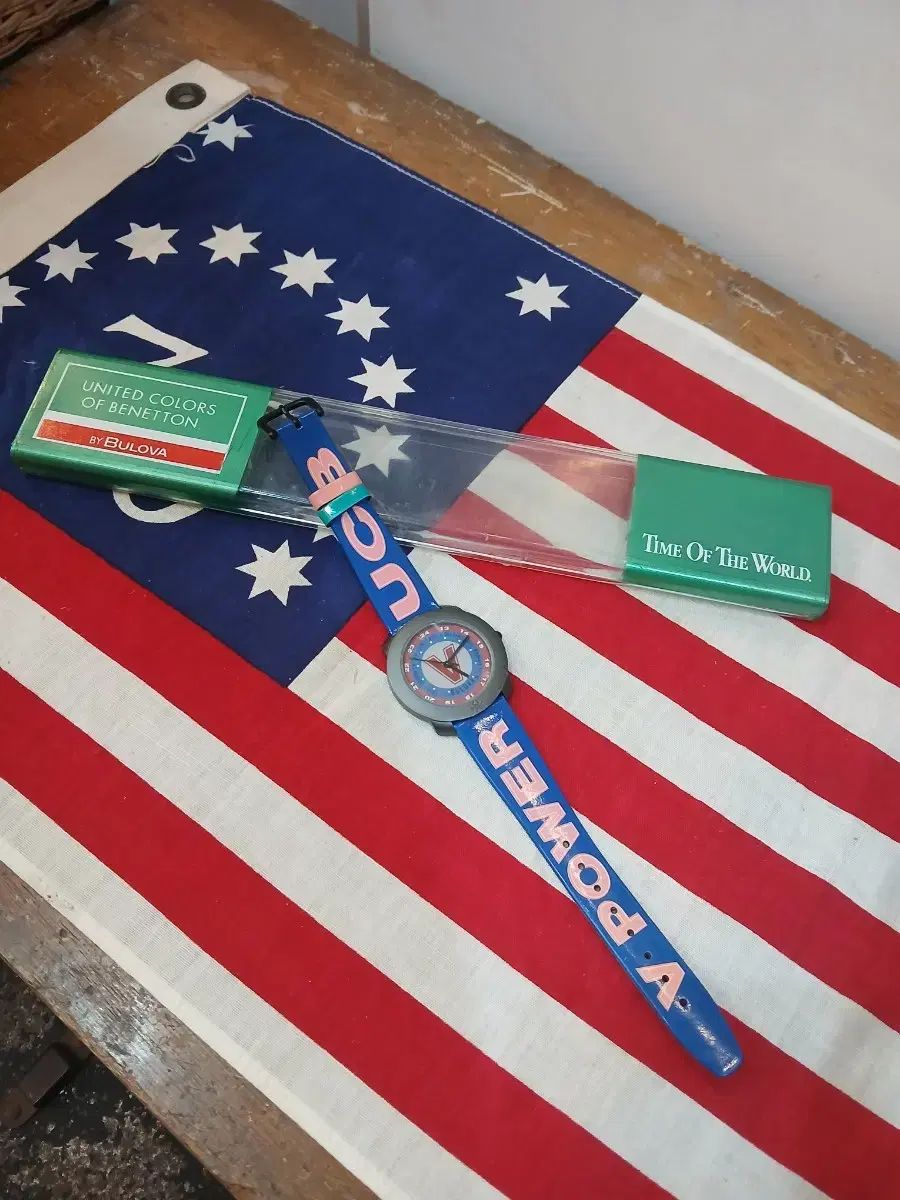 ヴィンテージ BENETTON ブローバ クォーツ時計