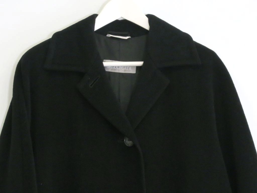 223068】MAX MARA マックスマーラ 厚手 ウール オーバーコート ロング