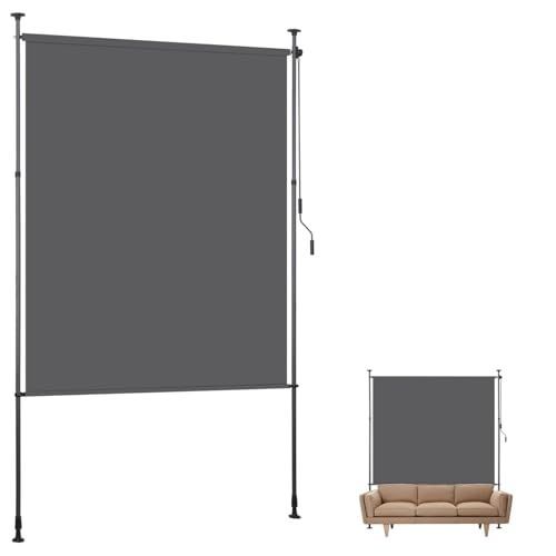 バルコニー用突っ張り式サンシェード 日よけ 目隠し プライバシー保護 紫外線カット 簡単設置