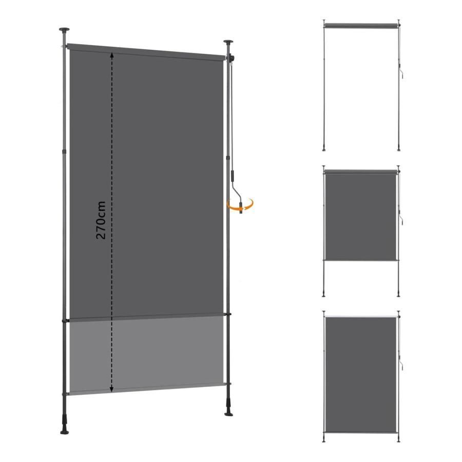 バルコニー用突っ張り式サンシェード 日よけ