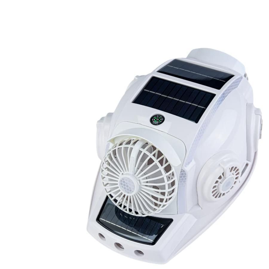 熱中症対策 ヘルメット 扇風機ヘルメット 防災ヘルメット 作業ヘルメット 六扇風機 ソーラーパネル内蔵 LEDライト ブルートゥース 夜間反射