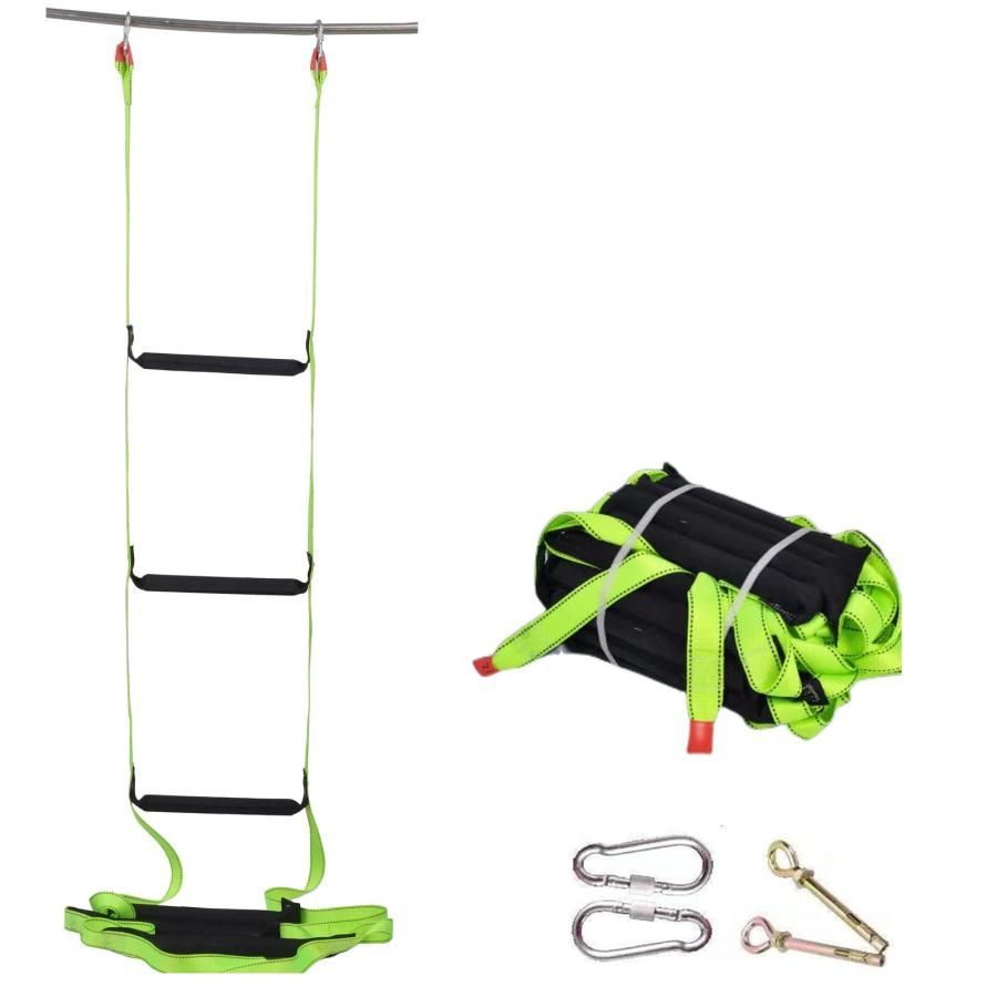 避難はしご 梯子 脱出用ロープのはしご ロープラダー エスケープ 縄はしご 縄梯子 滑り止め災害用 避難用 緊急対応に 難燃材 壁面作業の足