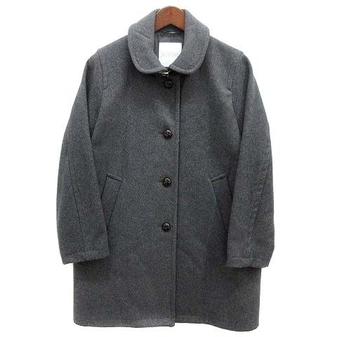 マッキントッシュフィロソフィー MACKINTOSH PHILOSOPHY アドミラルメルトン 丸襟 ステン コート グレー 38 H7B02207