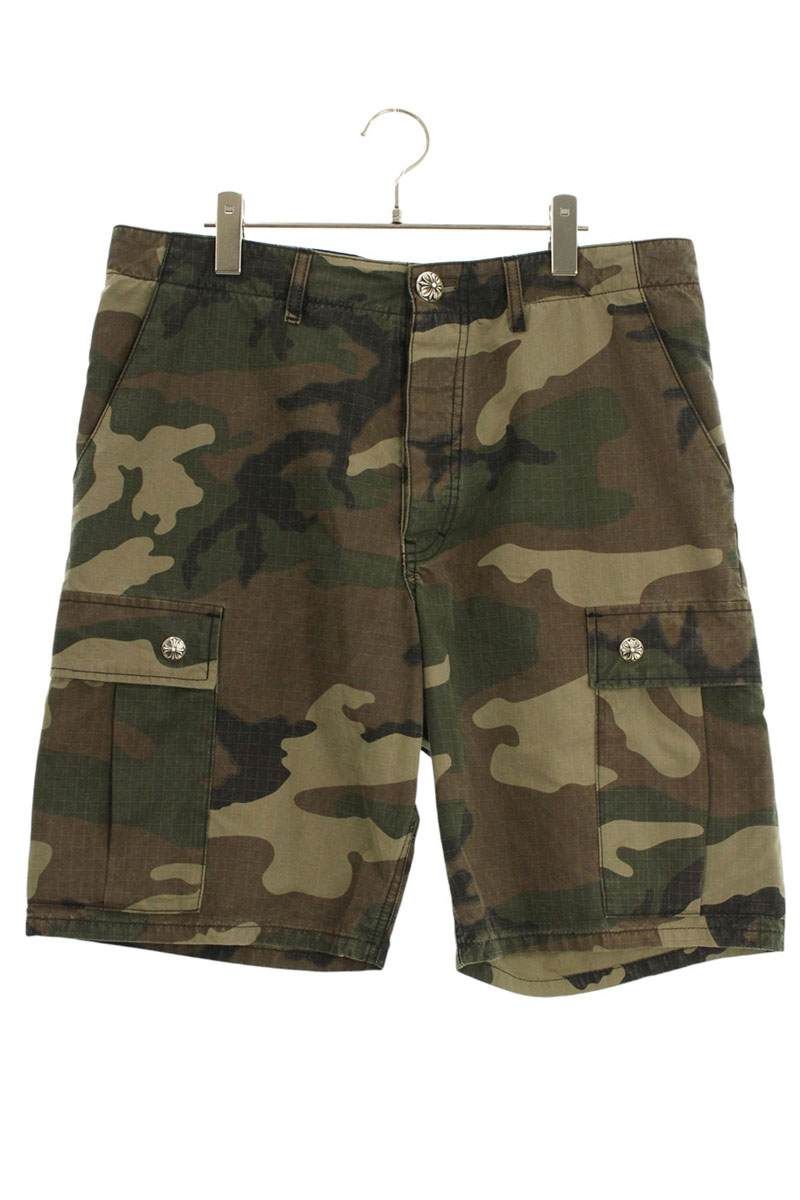 クロムハーツ Devil Dog Shorts クロスボールボタンカモフラハーフ