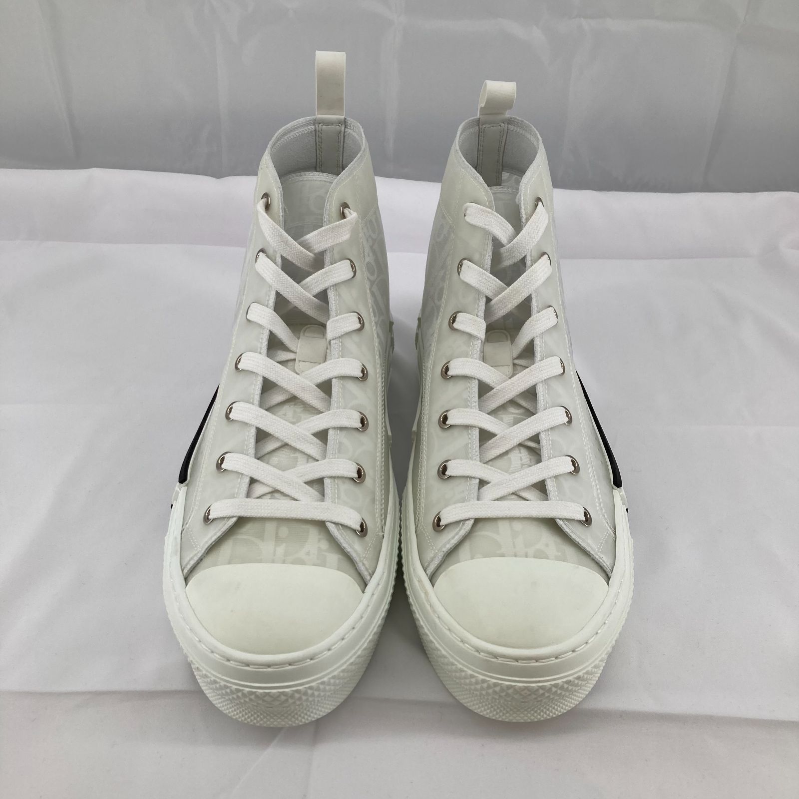 Dior ホワイト ハイカットスニーカー 美品☆Christian Dior クリスチャンディオール Walk N Star キャンバス
