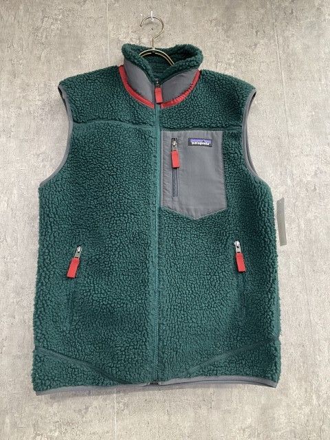 FA19 PATAGONIA パタゴニア CLASSIC RETRO-X VEST クラシック レトロX ベスト ボアフリース グリーン S 33934484