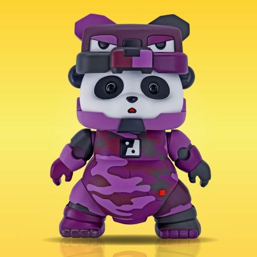 パンダ フィギュア【PANGDA (大) #049 迷彩パープルバージョン】