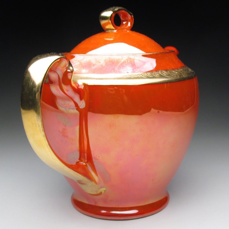 ノリタケ オレンジ色地金盛り ティーポット WWW_OPDRERGINERDOGAN_COM