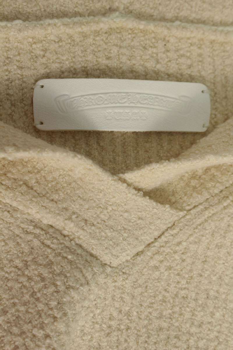 クロムハーツ ハラコパッチコットンパーカーニット メンズ XSM/SML