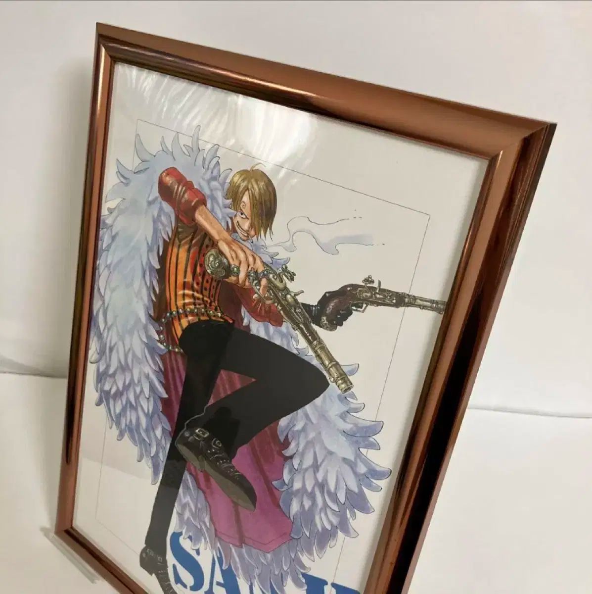 ONE PIECE ポスター A4 額縁含む イラスト集 サンジ ワンピース ONE
