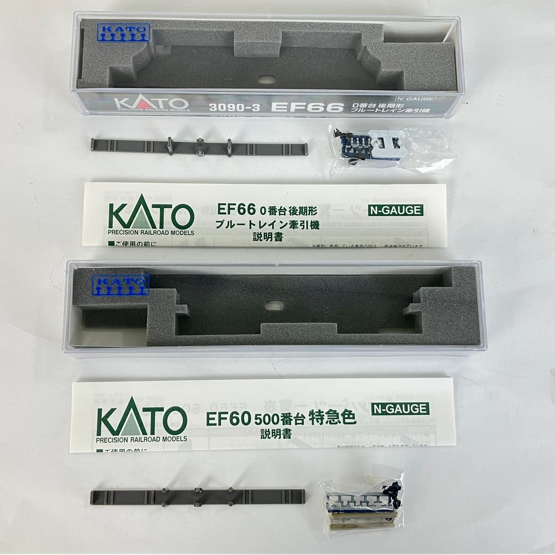 KATO 3090 3 3094 4 EF 66 0番台 ブルートレイン 牽引機 60 500番台 特急色 2両セット カトー 鉄道模型 Nゲージ 良好