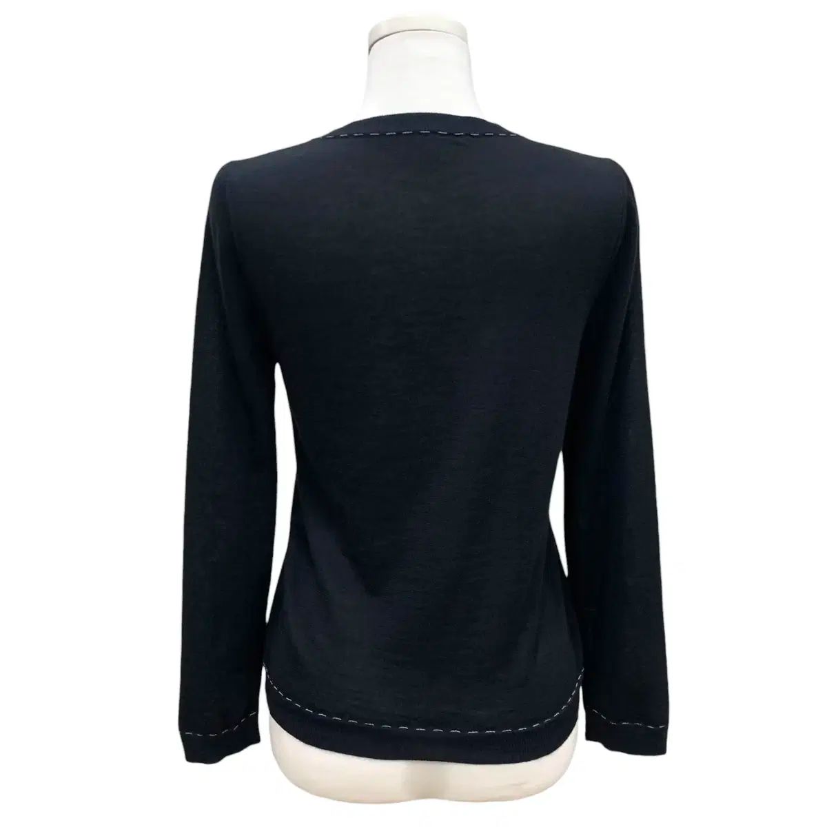 ルイヴィトン 螺鈿ボタン スティッチ カシミア カーディガン