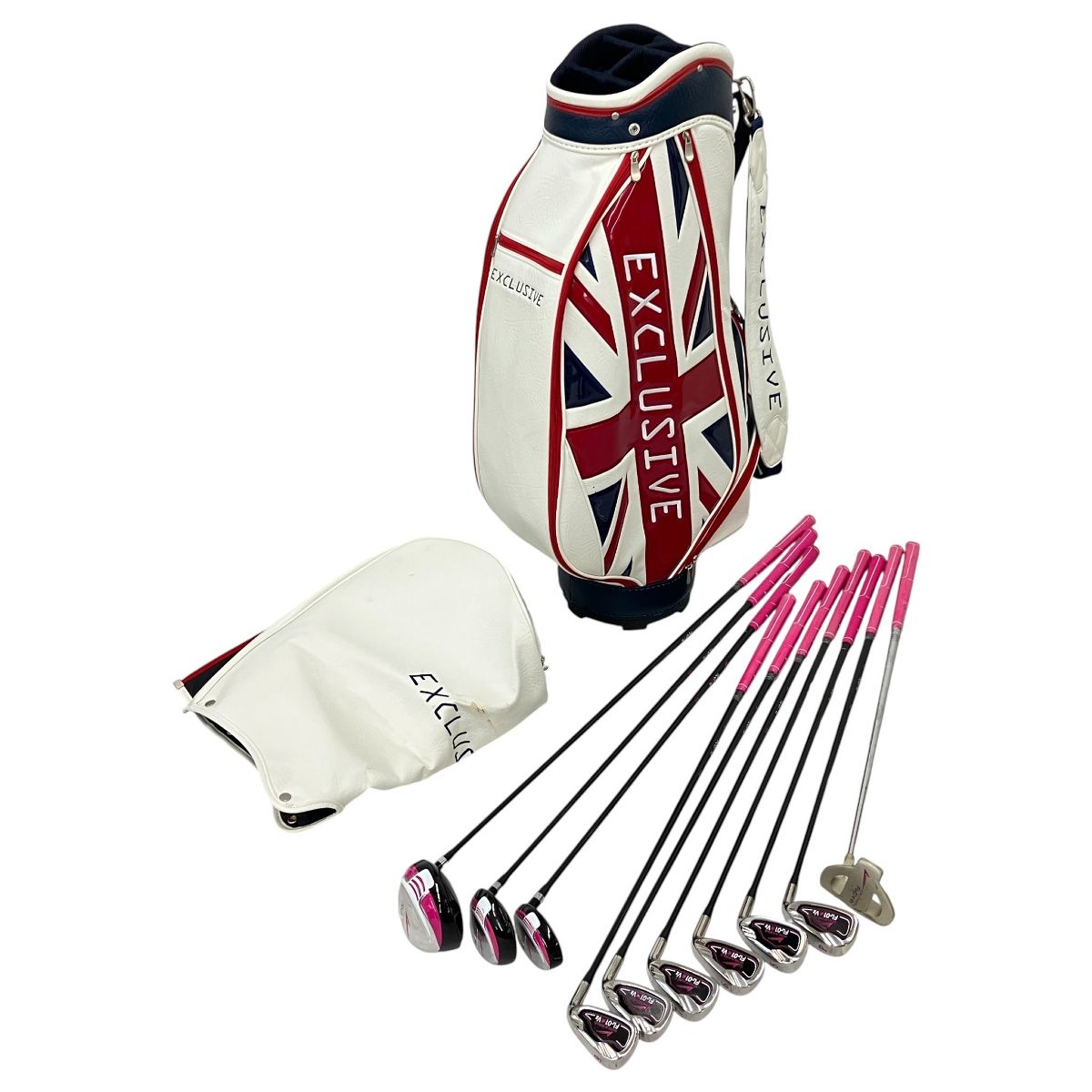 WORLD EAGLE FL-01 V2 10本 レディース ゴルフセット キャディバッグ付き ワールドイーグル N10613606