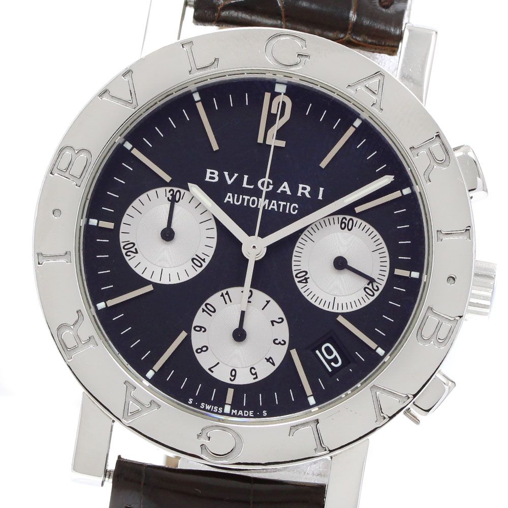 ブルガリ BVLGARI BB38SLCH ブルガリブルガリ デイト クロノグラフ 自動巻き メンズ き_920369