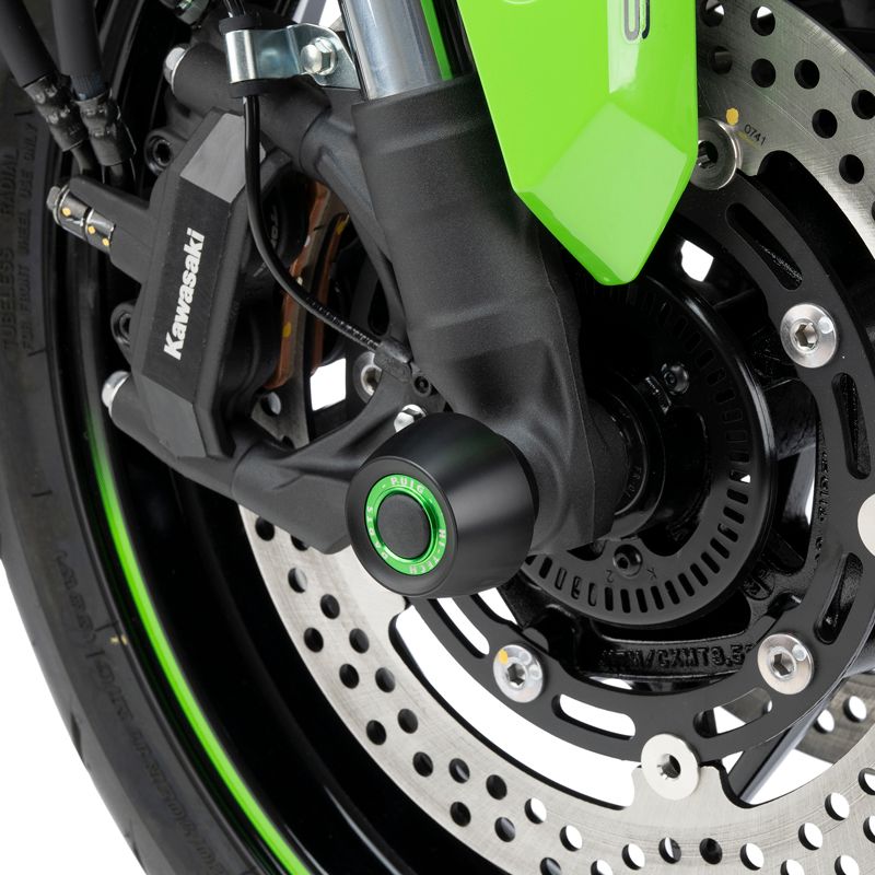 Puig 21838N FRONT FORK PROTECTOR [BLACK] KAWASAKI ZX-4R NINJA (24